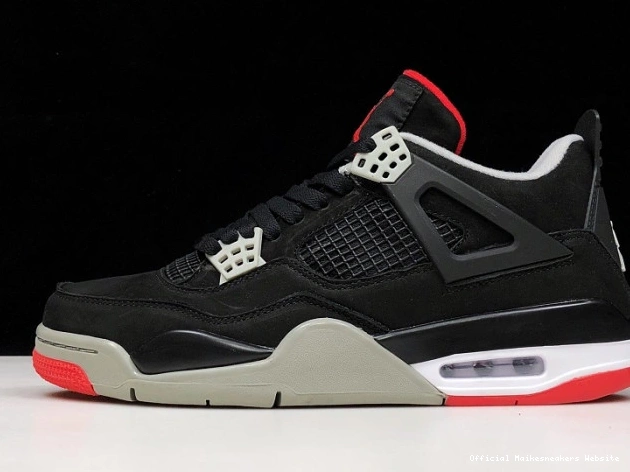 Official Maikesneakers RETRO 308497-060 BLACK JORDAN CEMENT 4 0805